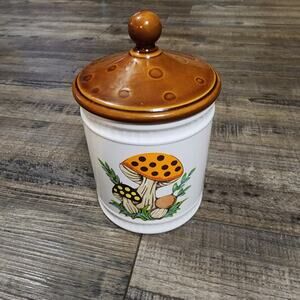 Vintage 1982 Merry Mushroom Canister Sears, Roebuck & Co.